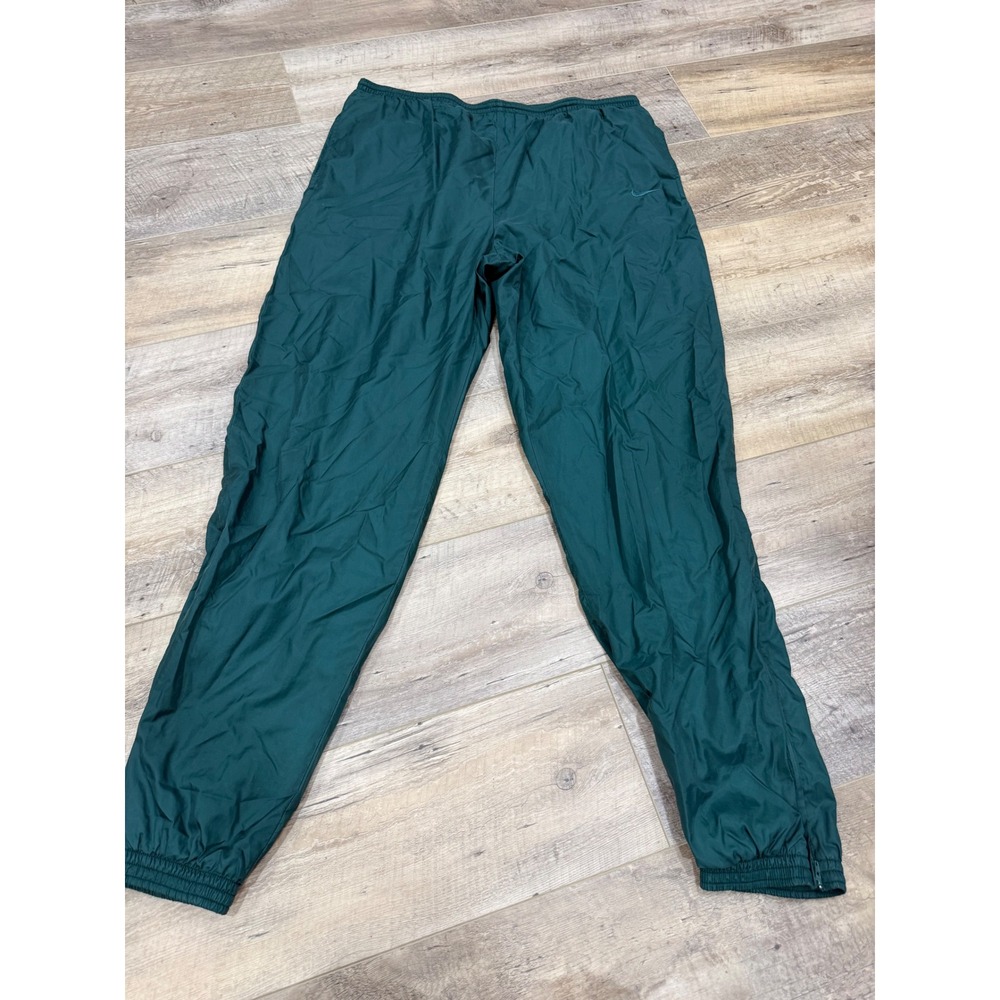 Nike Vintage Track Pants Forest Green Nylon Lined Sweats XL H00308USH